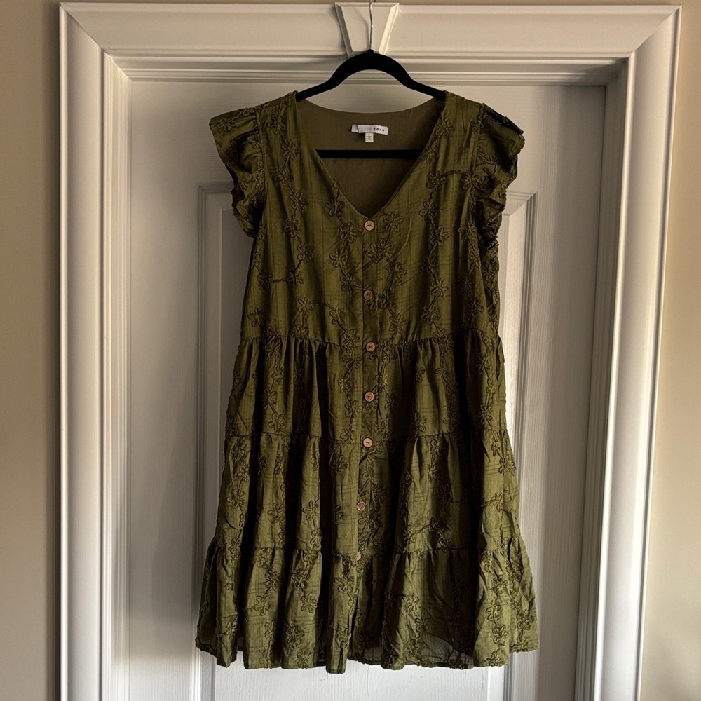Women’s knee length embroidered dress